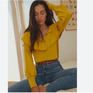 Nation LTD Christa Sweatshirt Blouse in Honeycomb